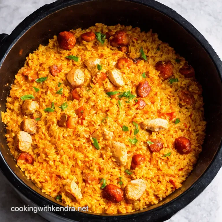 Rice Cooker Chicken Chorizo Paella