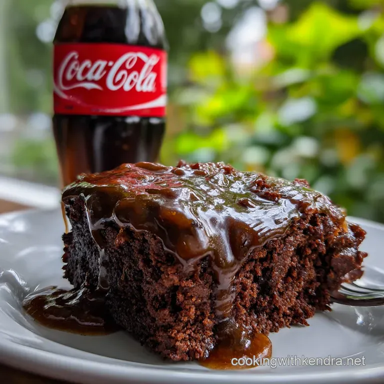 Classic Coca Cola Cake a Rich: Fudge-Like Perfection presentation