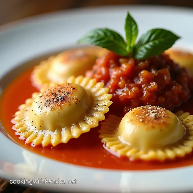 Ricotta and Spinach Ravioli with Brown Butter Sage Sauce