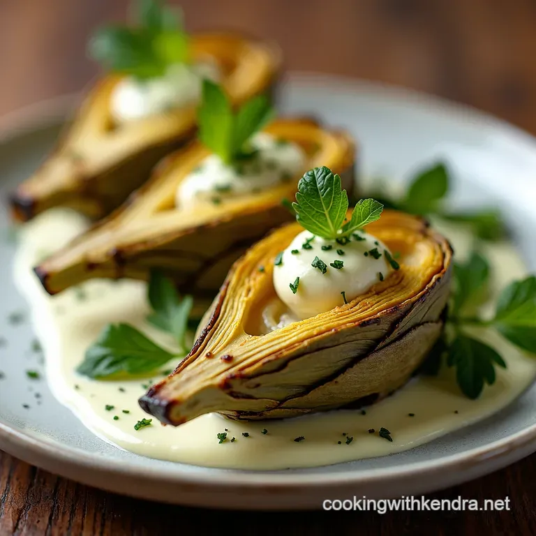 Roasted Artichoke Hearts with LemonHerb Aioli