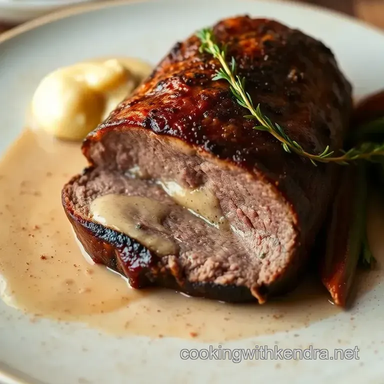 Roasted Beef Tenderloin Benedict Gourmet presentation
