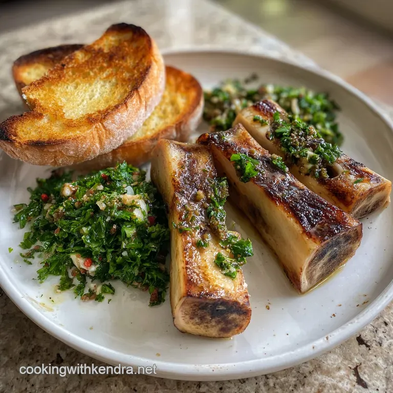 Roasted Bone Marrow with Zesty Parsley-Caper Salad