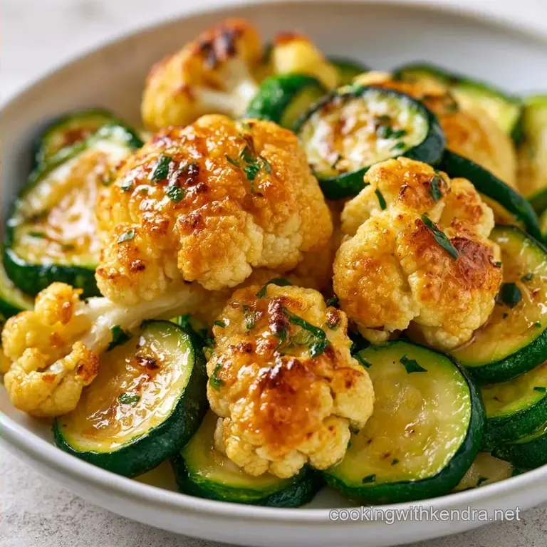 Smoked Paprika Roasted Cauliflower and Zucchini