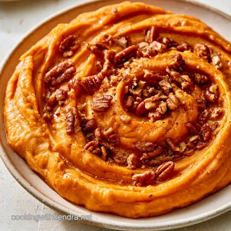 Roasted Sweet Potato Casserole with Pecan Topping