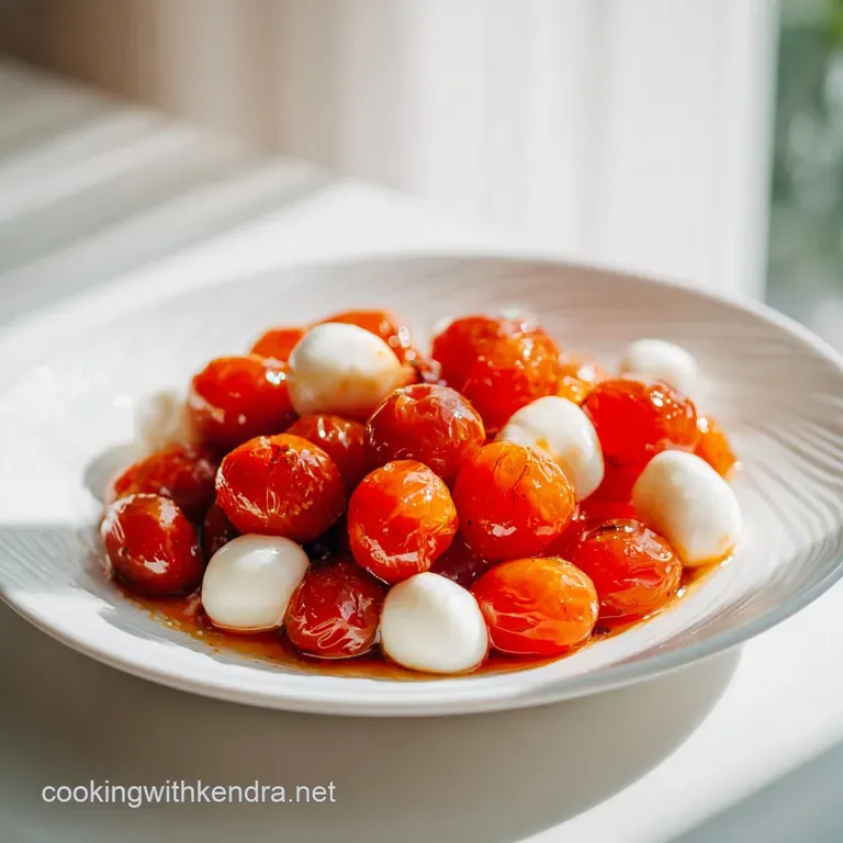 Delicious Easy Roasted Tomato Caprese Salad