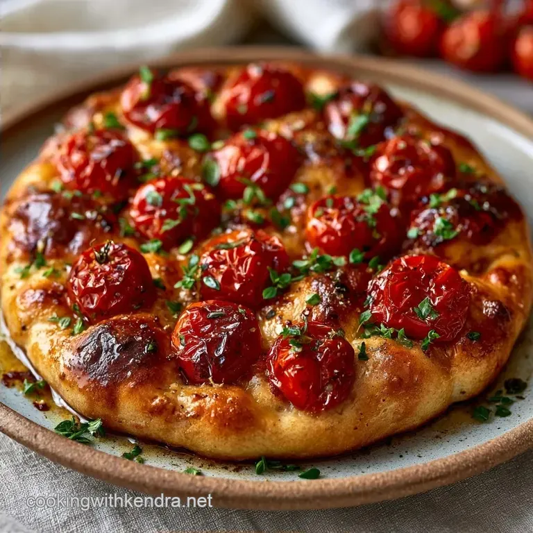 Roasted Tomato Flatbread Pizza: Crispy and Savory