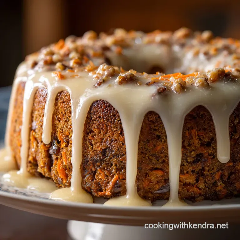 The Royal Carrot Cake Poke Spiced Sponge with Custard Cream Cheese Glaze