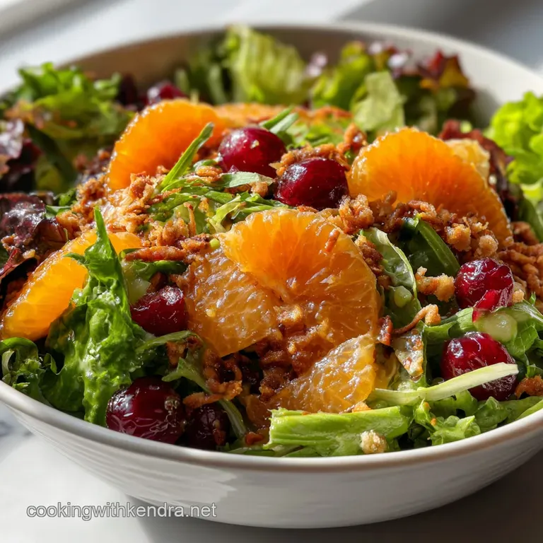 Christmas Salad: Festive Ruby Crunch With Clementine Vinaigrette