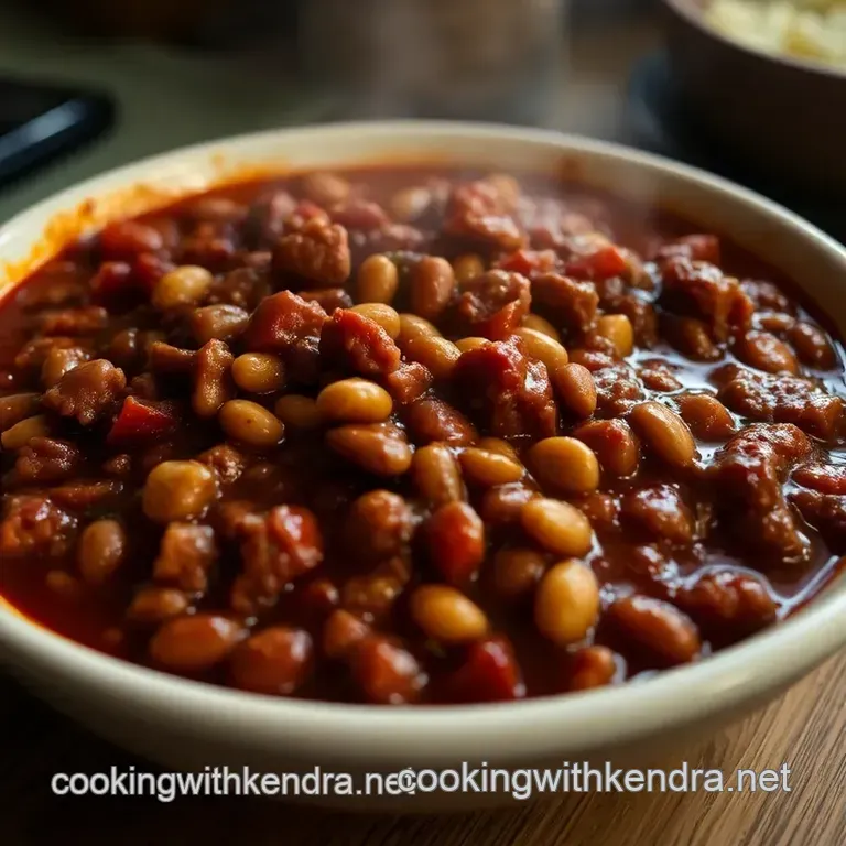 Rustic Cowboy Chili Recipe presentation