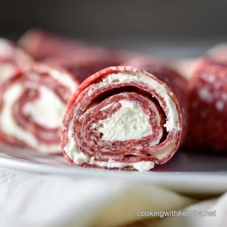Salami Cream Cheese Rollups the 10Minute Marvel presentation