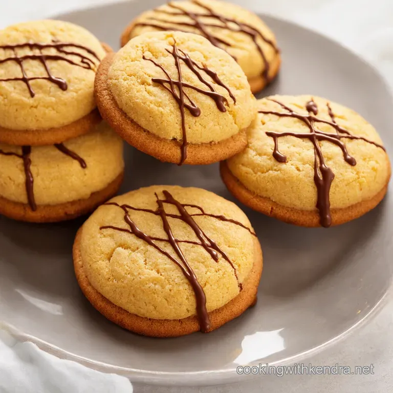Salted Caramel Cheesecake Cookies with Chocolate Drizzle