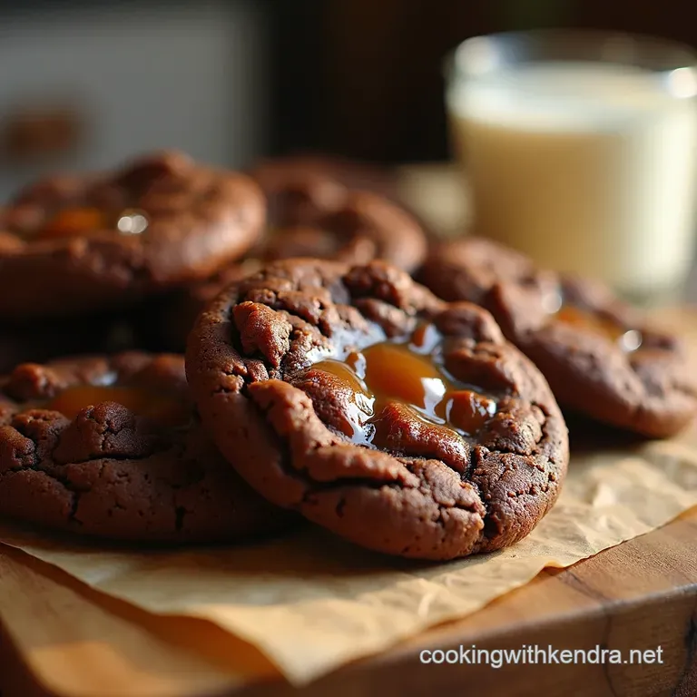 Salted Caramel Chocolate Chunk Cookies a Symphony of Sweet Salty presentation