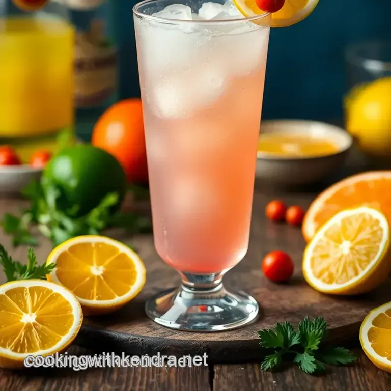 Salty Dog Cocktail presentation