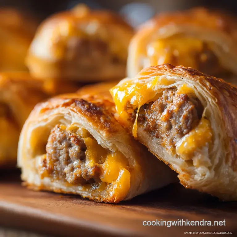 Tailgate snacks: The Full-Time Whistle Sausage Aged Cheddar Rolls