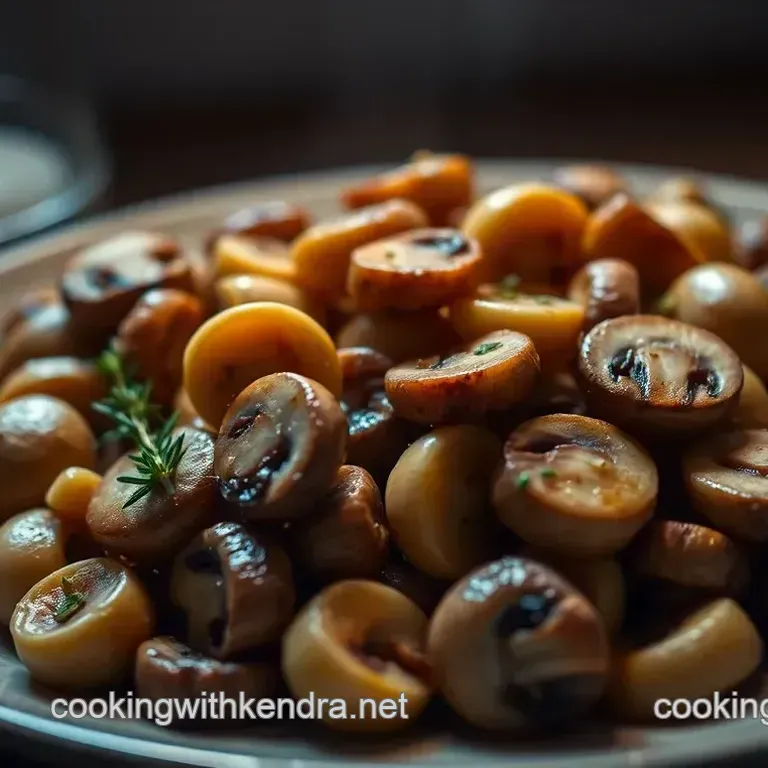 Sautéed Button Mushrooms with Garlic and Thyme