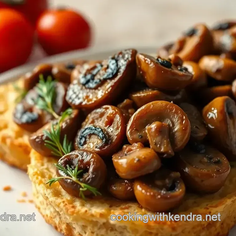 Sautéed Mushrooms on Crispy Muffins