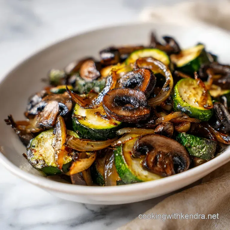Sauteed Zucchini Mushrooms Onions: Mahogany-Charred