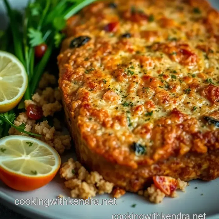 Savory Herb Salmon Loaf presentation