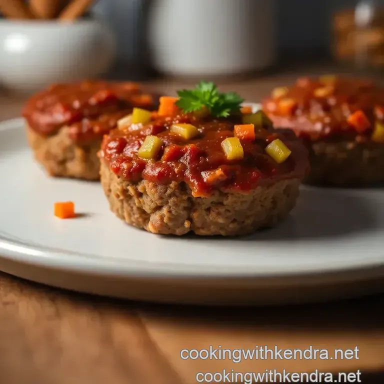 Savory Meatloaf Muffins: Mini Bites of Comfort presentation