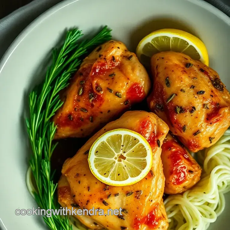 Savory Oven-Baked Boneless Skinless Chicken Thighs presentation