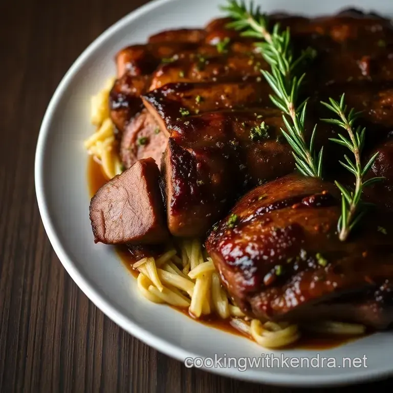 Savory Smoked Tri Tip with Herb Marinade presentation