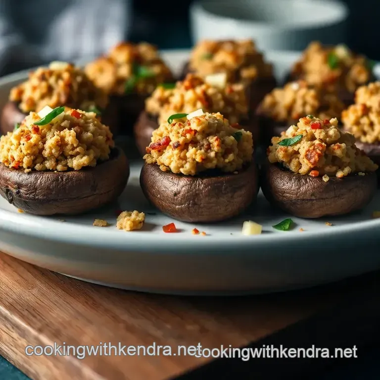Savory Stuffed Mushrooms: A Delightful Party Treat presentation