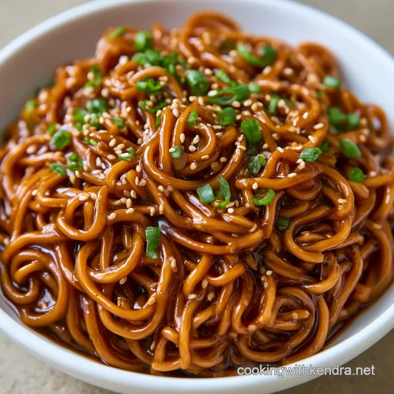 Sesame Garlic Lo Mein: Savory and Glazed