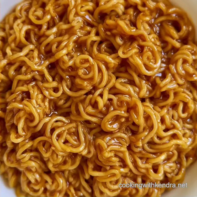 Sesame Ramen Pasta Dish: Savory and Glossy