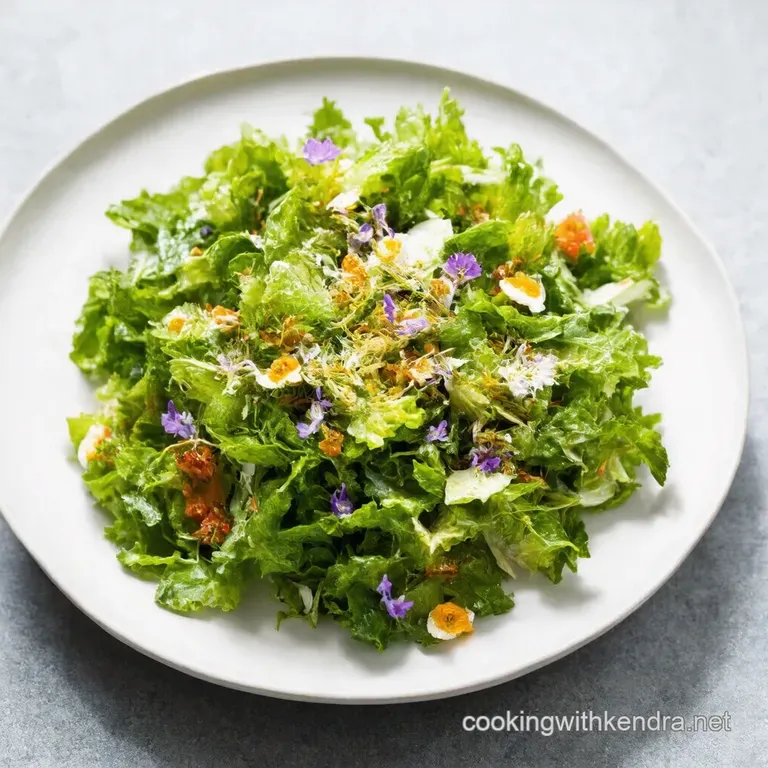 Shaded Bloom Salad with HoneyLemon Vinaigrette