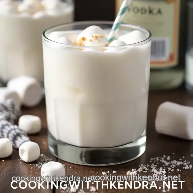 Sweet Marshmallow Vodka Shake presentation