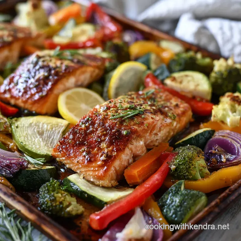 Sheet Pan Honey Mustard Salmon with Veggies The 30Minute Sticky Glaze Recipe