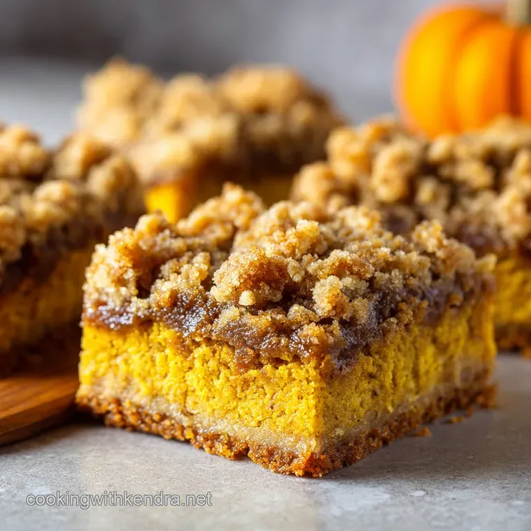 Autumn Glory Pumpkin Streusel Bars Crumbly Custardy Perfection