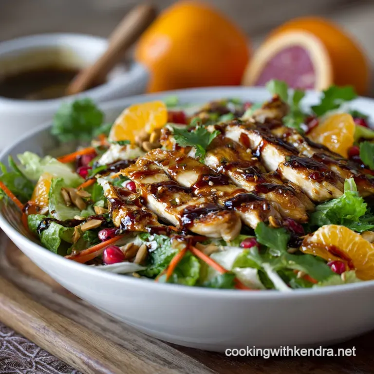 Chinese Chicken Salad Dressing: the Maestros Signature Mandarin Vinaigrette presentation