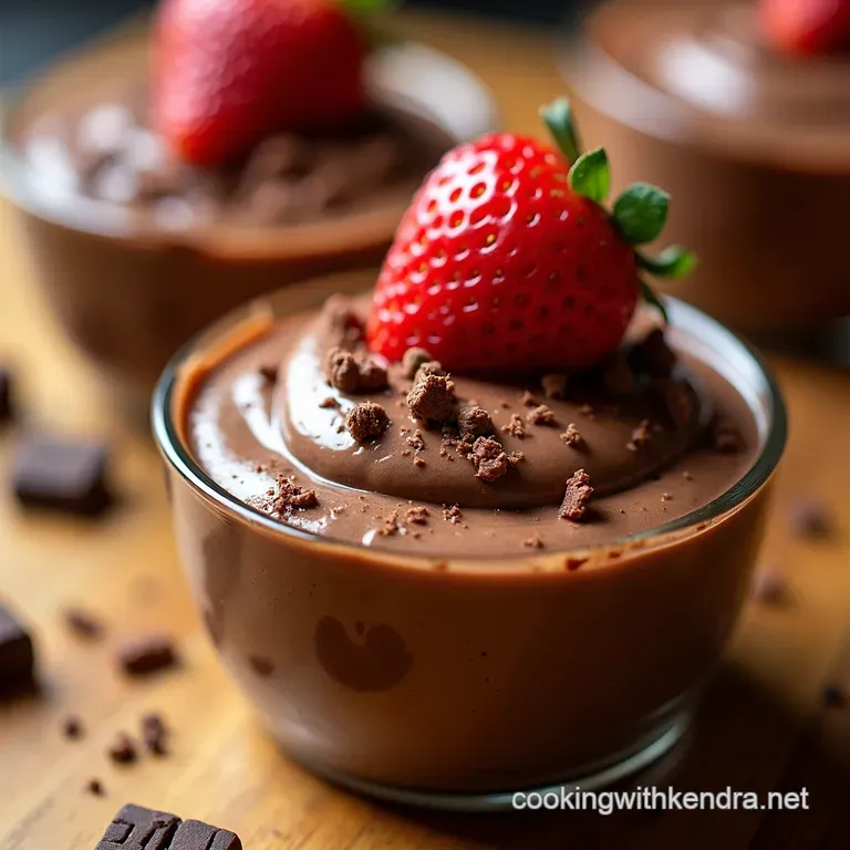 Silky Smooth Cottage Cheese Chocolate Dream Mousse presentation