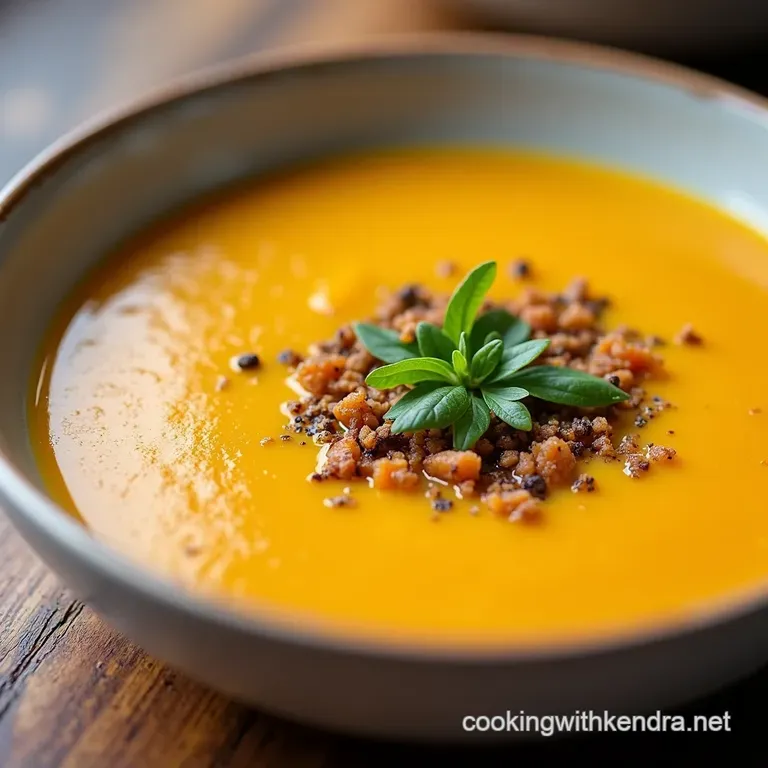 The Velveteen Autumn Hug Silky Vegan Butternut Squash Soup