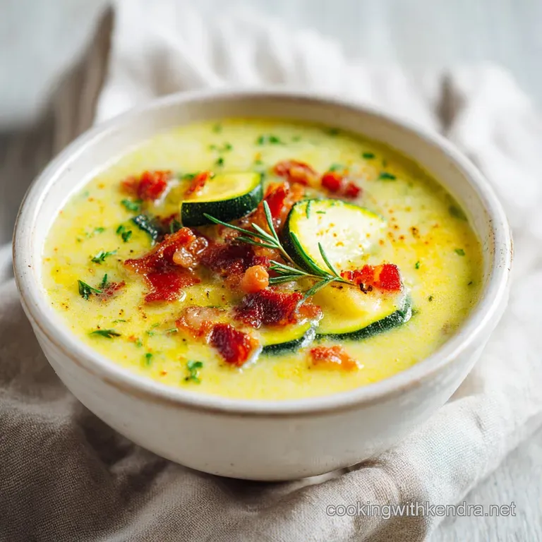 Silky Zucchini Soup Without Cream