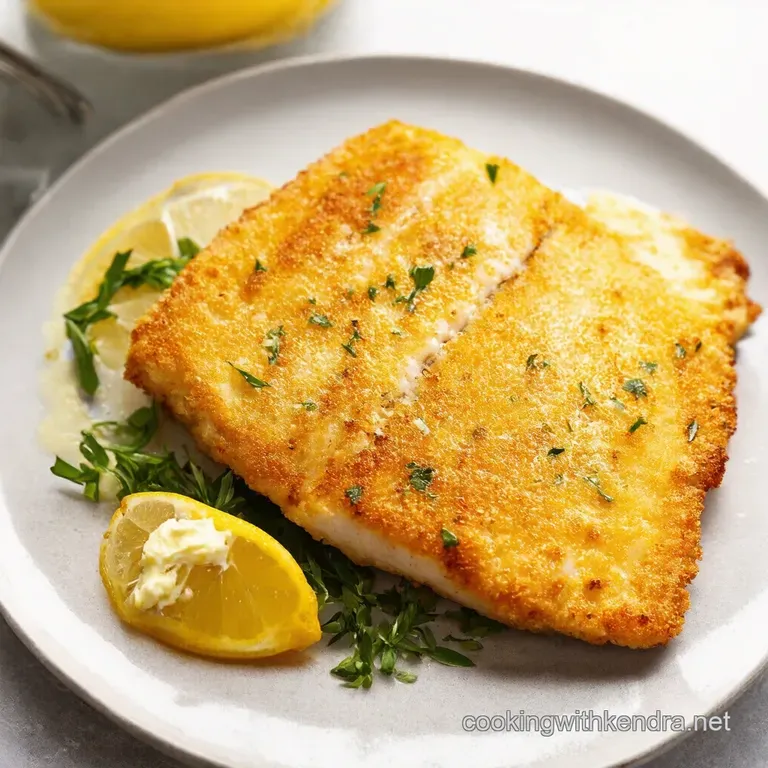 Easy PanFried Flounder Filet LemonHerb Butter Magic