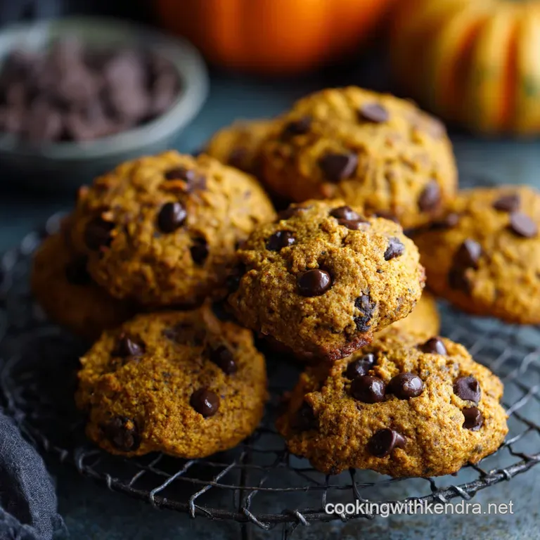 Pumpkin Chocolate Chip Cookies: Cheeky Spiced Soft Fall Baking presentation