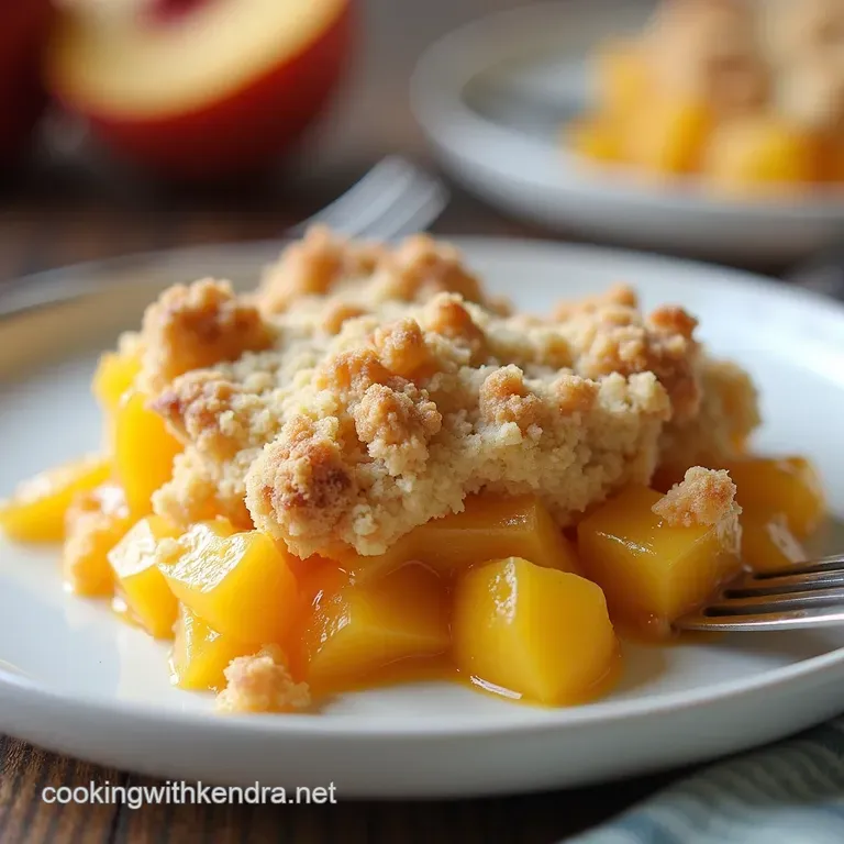 The Golden Crumble Topped Seriously Simple Summer Peach Cobbler