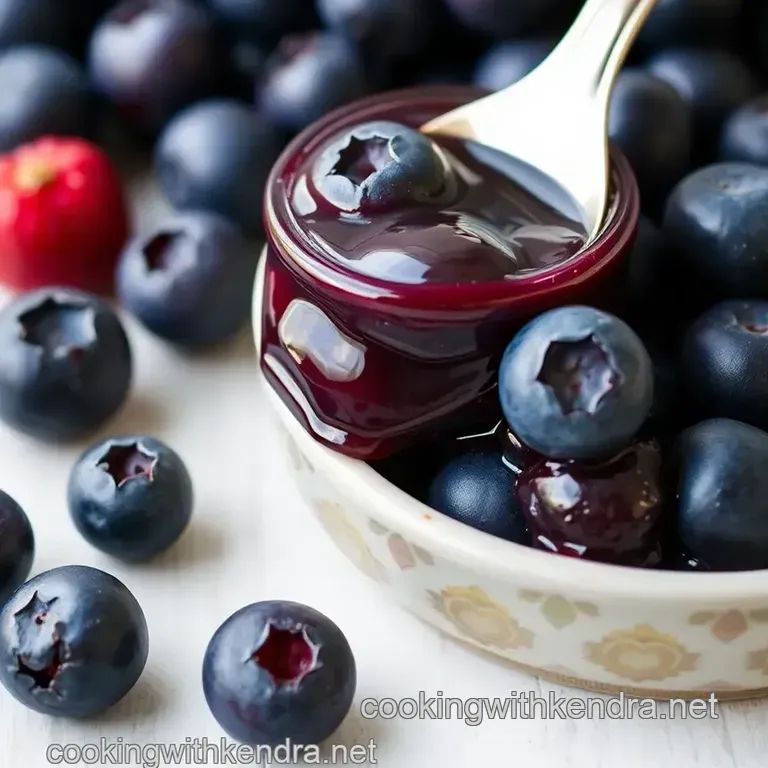Simply Scrumptious Blueberry Jam presentation