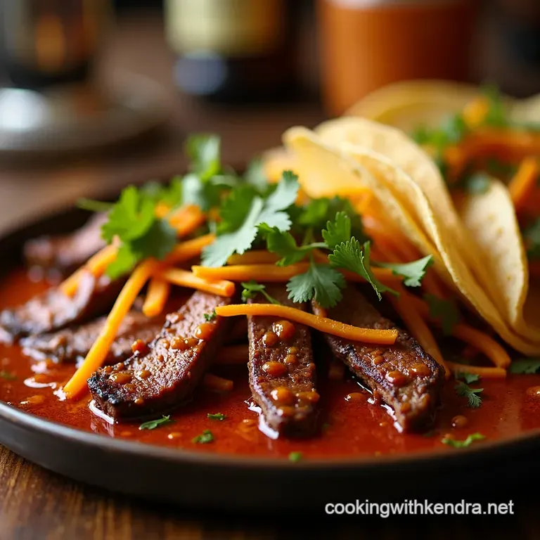 Sizzling Steak Fajitas Fiesta in a Pan presentation