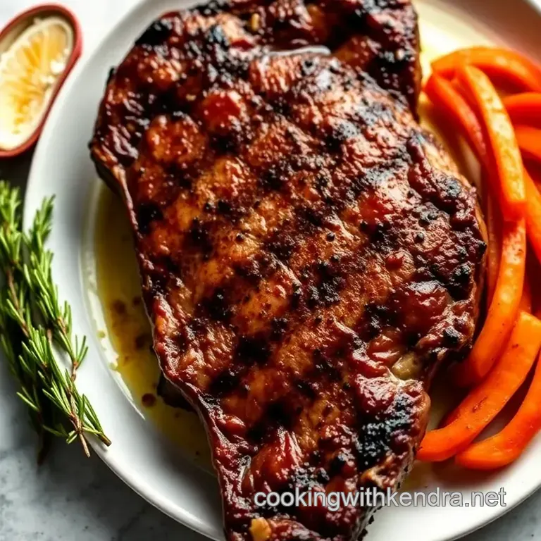 Sizzling Tomahawk Ribeye: A Showstopper for Your Feast presentation