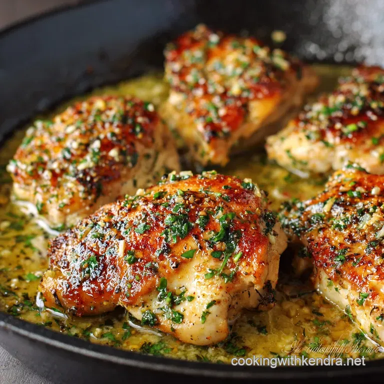 Skillet Chicken with Garlic Herb Butter Sauce: Ready in 30 Minutes!