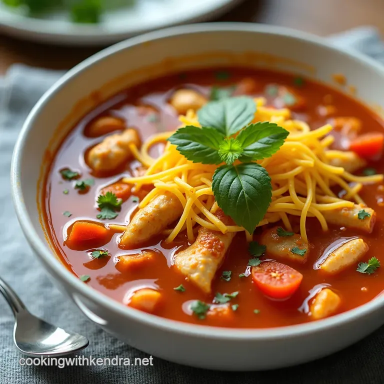 Slim Satisfying Healthy Chicken Tortilla Soup