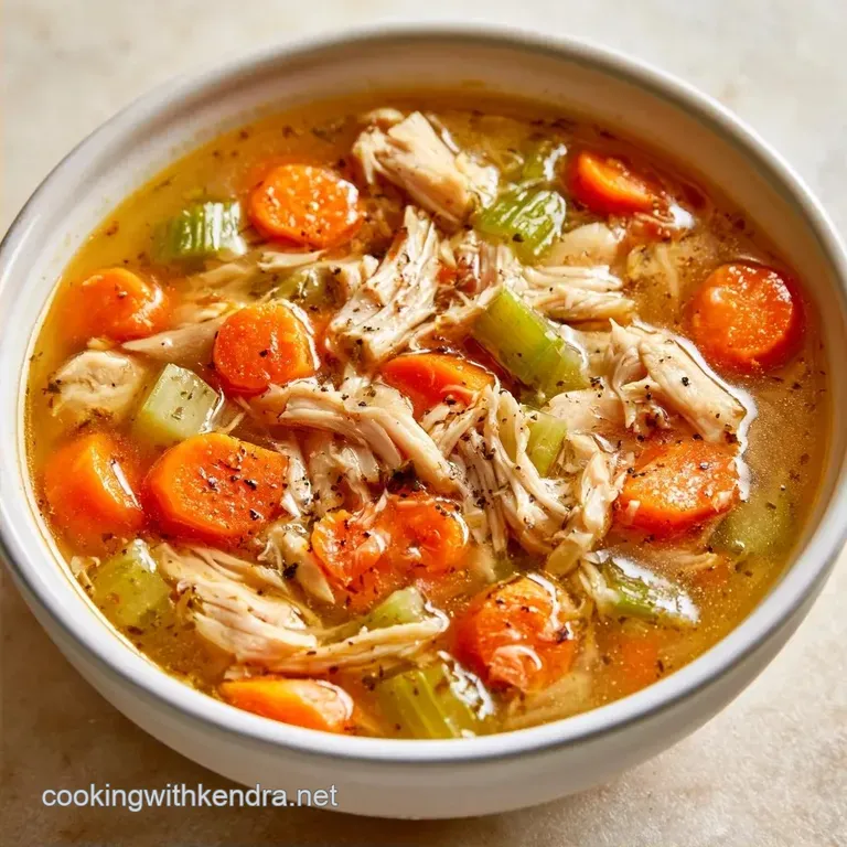 Slow Cooker Chicken Noodle Soup with Bone-In Thighs