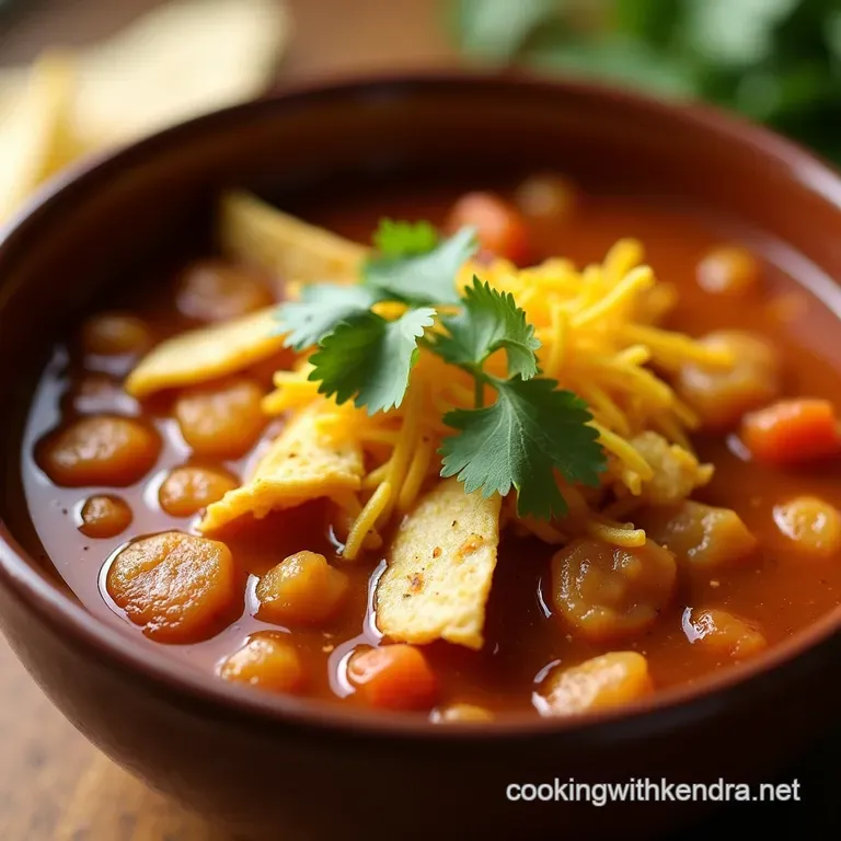 Slow Cooker Chicken Tortilla Soup the Ultimate Comfort Bowl presentation