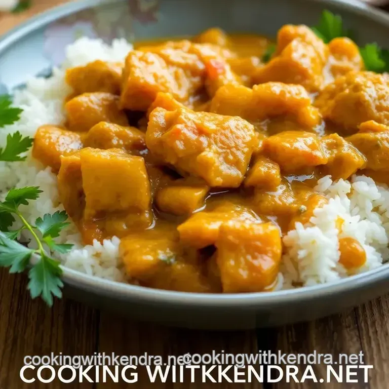 Leftover Goose Curry in the Slow Cooker presentation