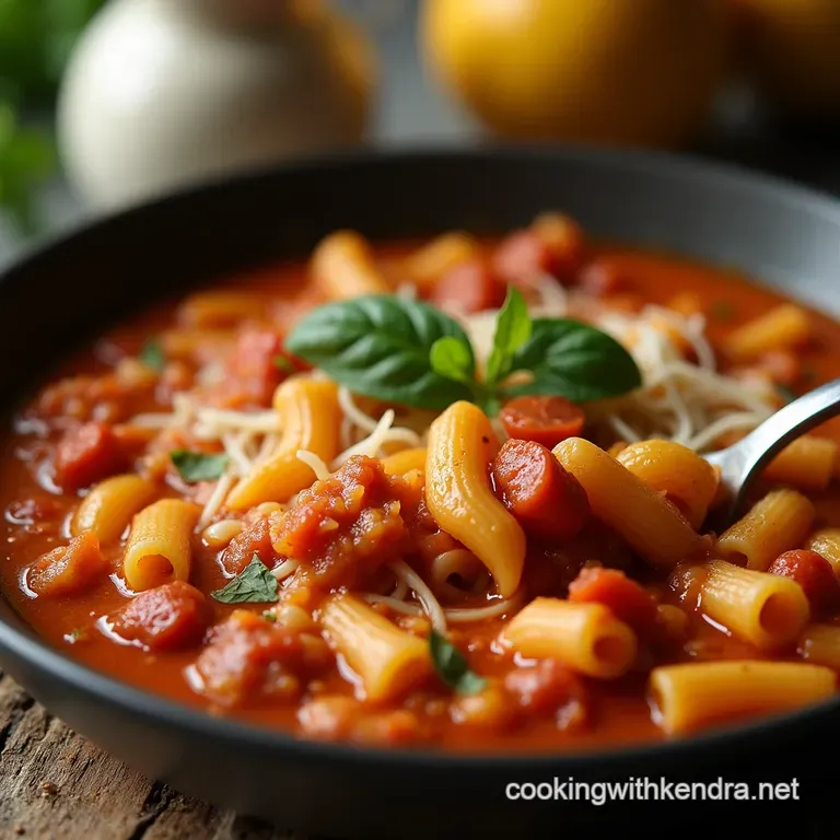Slow Cooker Comfort Authentic Hearty Pasta E Fagioli presentation