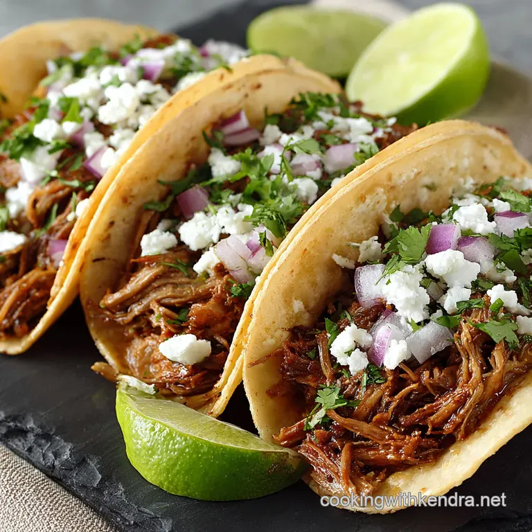Slow Cooker Sweet Pork Barbacoa Tacos: Faff-Free and Melt-In-Your-Mouth