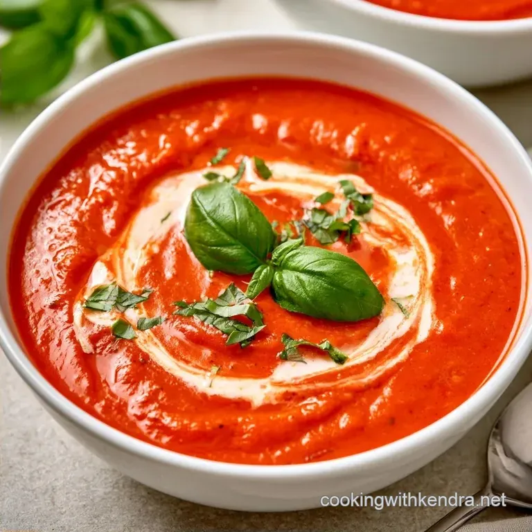Hearty Slow Cooker Tomato Basil Soup